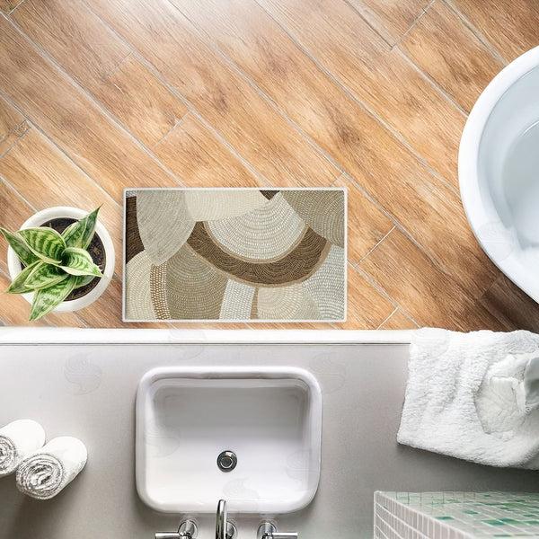 Stupell Industries Emma Peal | Mystic Neutral Patterns Plush Bath Mat