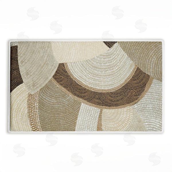 stupell industries Emma Peal | Mystic Neutral Patterns Plush Bath Mat