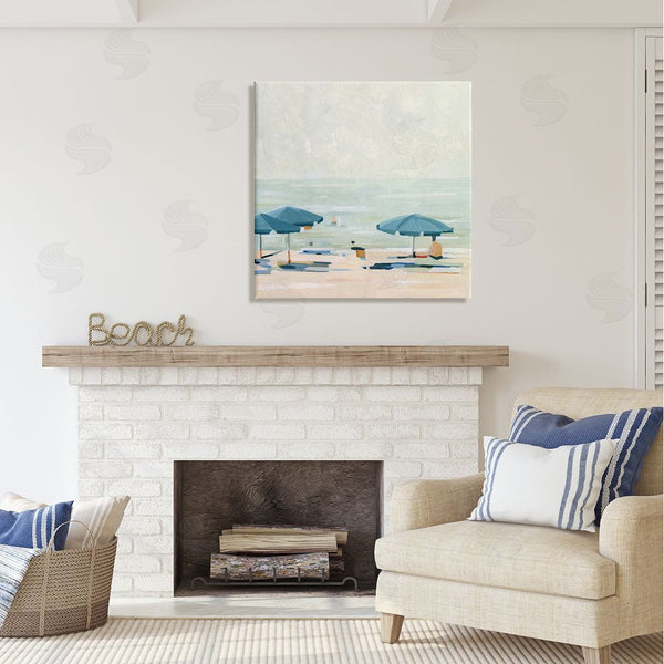 Stupell Industries Emma Scarvey | Abstract Beach Umbrellas On Shore Wall Art