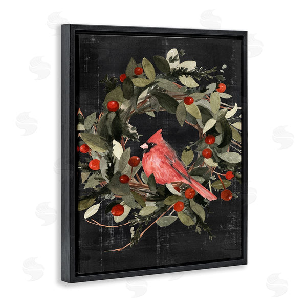 Stupell Industries Emma Scarvey | Red Cardinal In Wreath