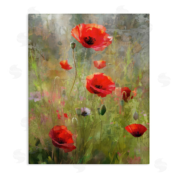 stupell industries Enrico McGarrigle | Abstract Red Poppies