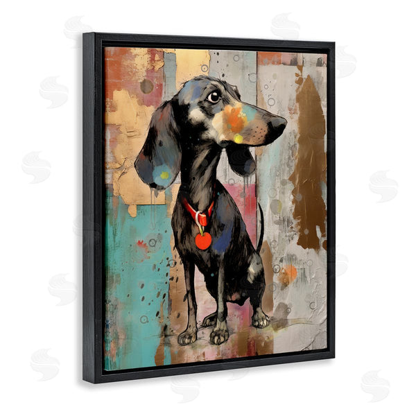 Stupell Industries Enrico McGarrigle | Dachshund Modern Collage