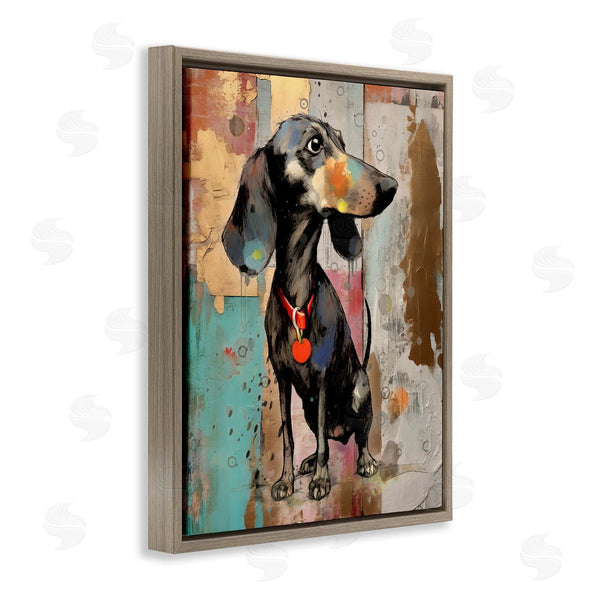 Stupell Industries Enrico McGarrigle | Dachshund Modern Collage