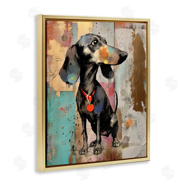 Stupell Industries Enrico McGarrigle | Dachshund Modern Collage