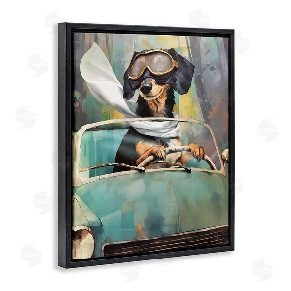 Stupell Industries Enrico McGarrigle | Dog On Joy Ride Wall Art