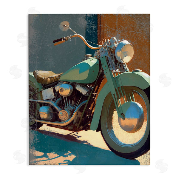 stupell industries Enrico McGarrigle | Rustic Green Motorcycle