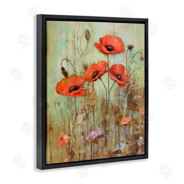 Stupell Industries Enrico McGarrigle | Rustic Red Poppies