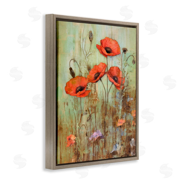 Stupell Industries Enrico McGarrigle | Rustic Red Poppies