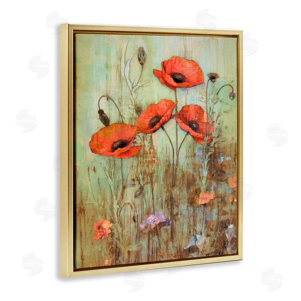 Stupell Industries Enrico McGarrigle | Rustic Red Poppies