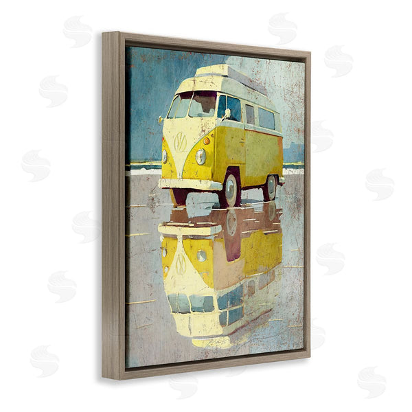 Stupell Industries Enrico McGarrigle | Yellow Rustic Minibus