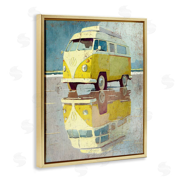 Stupell Industries Enrico McGarrigle | Yellow Rustic Minibus
