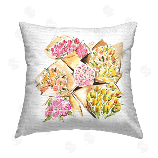 Stupell Industries Enya Todd | Bundle Of Bouquets Printed Throw Pillow