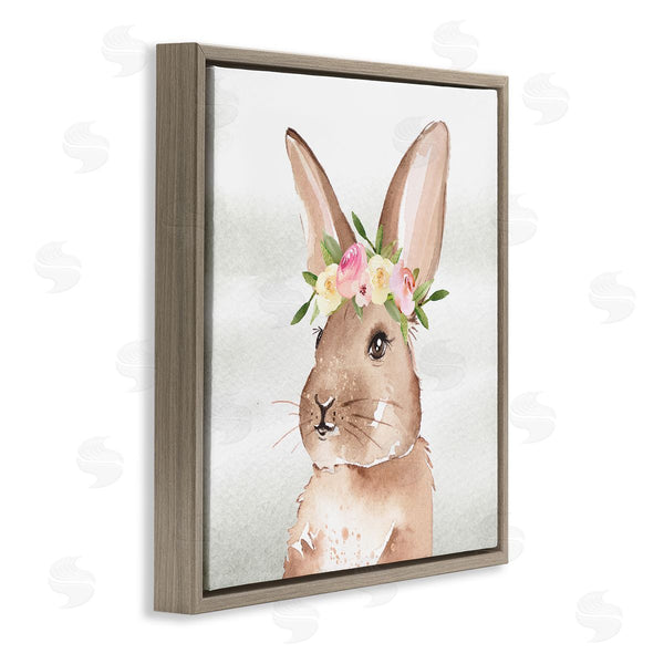 Stupell Industries Enya Todd | Bunny With Rose Garland Wall Art