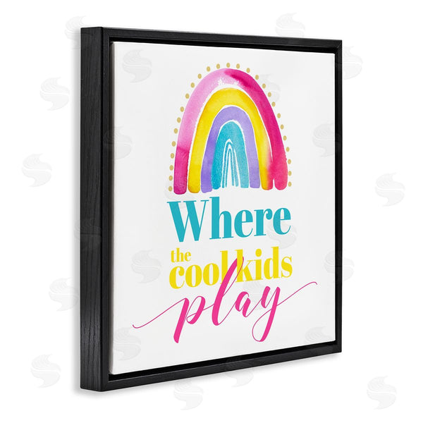 Stupell Industries Enya Todd | Cool Kids Play Phrase Wall Art