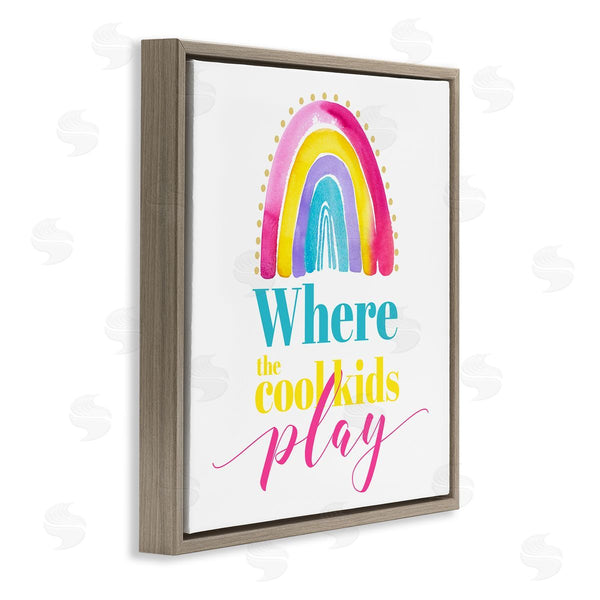 Stupell Industries Enya Todd | Cool Kids Play Phrase Wall Art