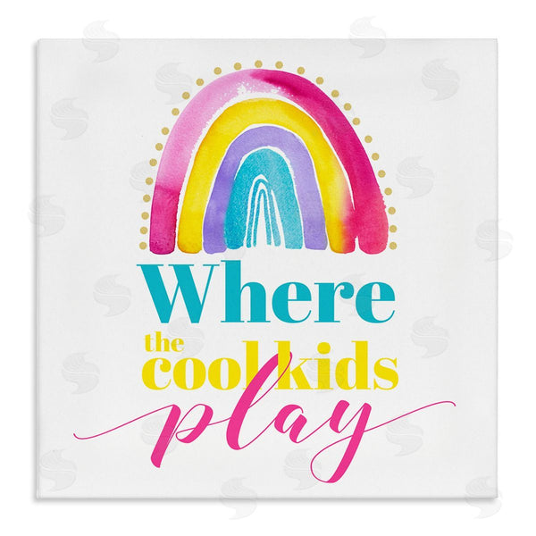 stupell industries Enya Todd | Cool Kids Play Phrase Wall Art