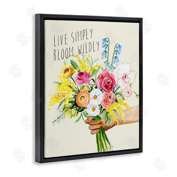 Stupell Industries Enya Todd | Live Simply Bloom Wildly