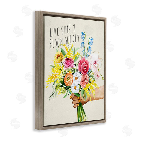 Stupell Industries Enya Todd | Live Simply Bloom Wildly