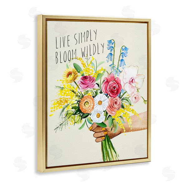 Stupell Industries Enya Todd | Live Simply Bloom Wildly