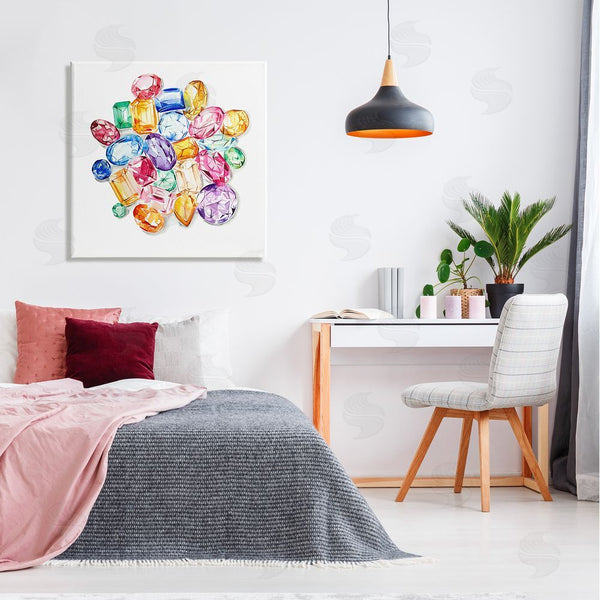 Stupell Industries Enya Todd | Luxury Fashion Gemstones Wall Art
