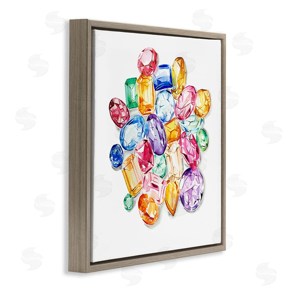 Stupell Industries Enya Todd | Luxury Fashion Gemstones Wall Art
