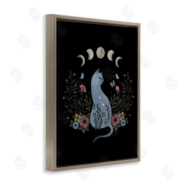 Stupell Industries Episodic Drawings | Cat & Moon Phases Wall Art