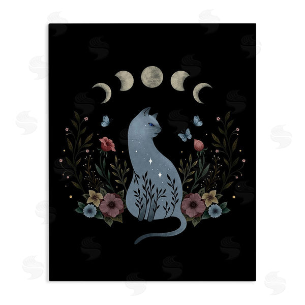 stupell industries Episodic Drawings | Cat & Moon Phases Wall Art
