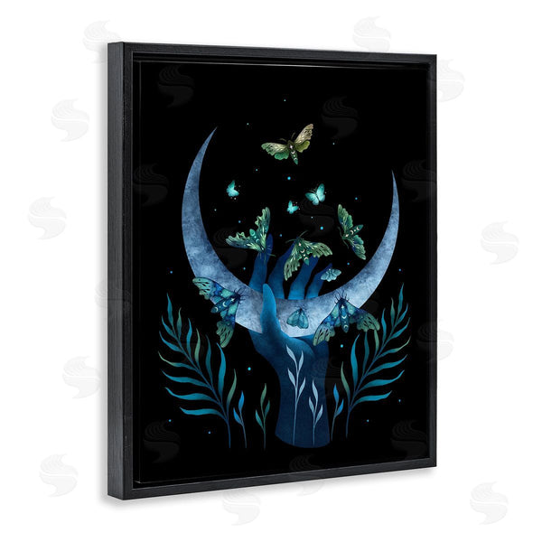 Stupell Industries Episodic Drawings | Holding Moon With Moths Wall Art