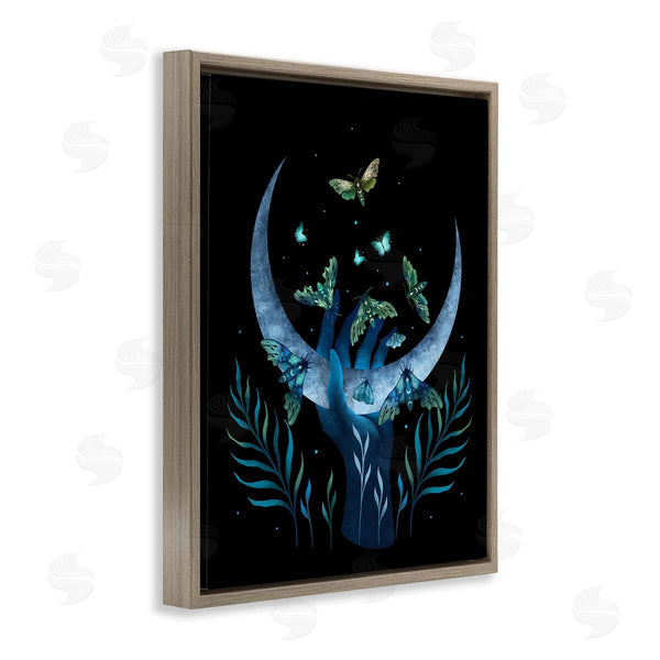 Stupell Industries Episodic Drawings | Holding Moon With Moths Wall Art