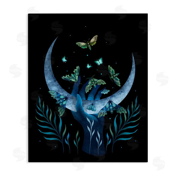 stupell industries Episodic Drawings | Holding Moon with Moths Wall Art