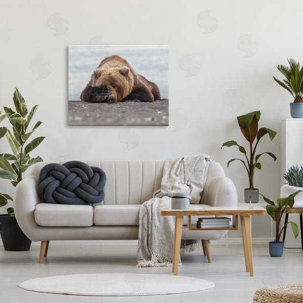 Stupell Industries Eric Fisher | Monday Blues Bear Wall Art