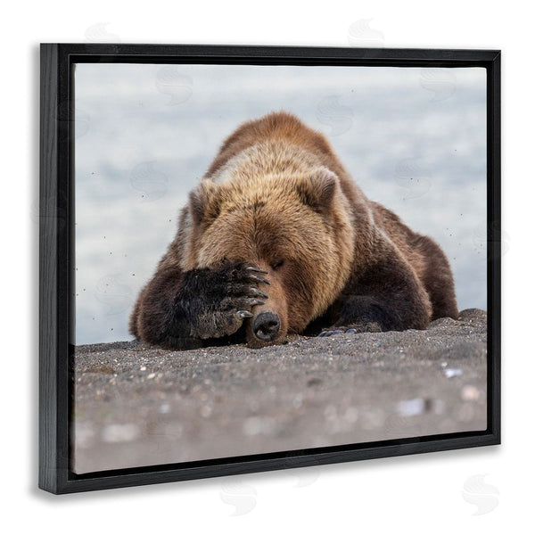 Stupell Industries Eric Fisher | Monday Blues Bear Wall Art