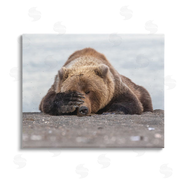 stupell industries Eric Fisher | Monday Blues Bear Wall Art