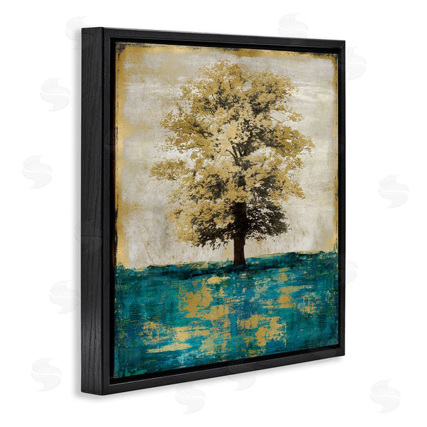 Stupell Industries Eric Turner | Contemporary Tree Leaf Reflection Wall Art