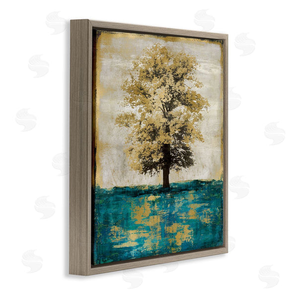 Stupell Industries Eric Turner | Contemporary Tree Leaf Reflection Wall Art