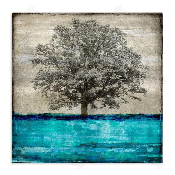 stupell industries Eric Turner | Modern Turquoise Tree Collage Wall Art