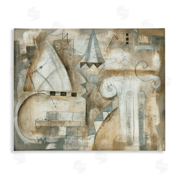 stupell industries Eric Waugh | Abstract Traditional City Architecture European Ionic Pillar Wall Art