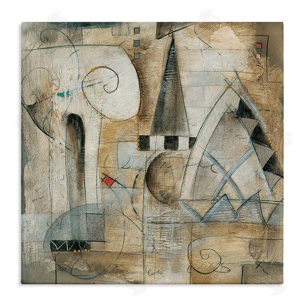 stupell industries Eric Waugh | Classic Architecture Abstract Steepled Buildings Ionic Pillar Painting Wall Art