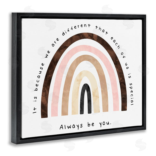 Stupell Industries Erica Billups | Always Be You Diversity Rainbow