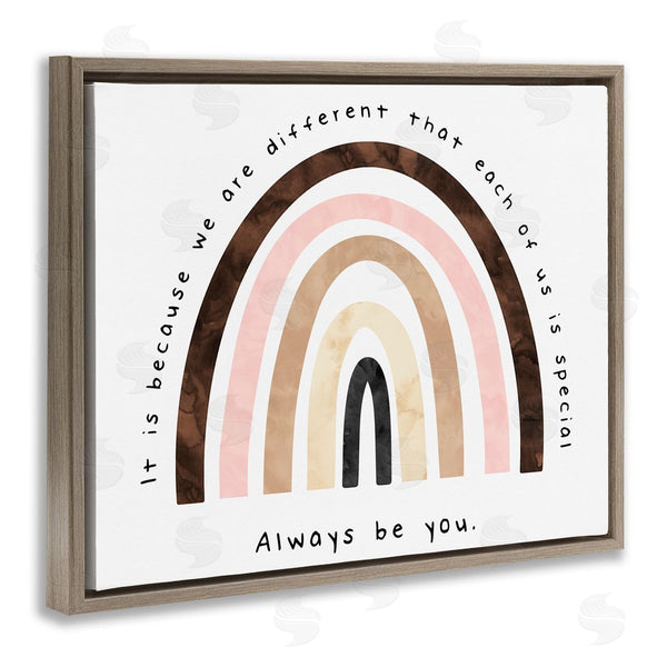 Stupell Industries Erica Billups | Always Be You Diversity Rainbow