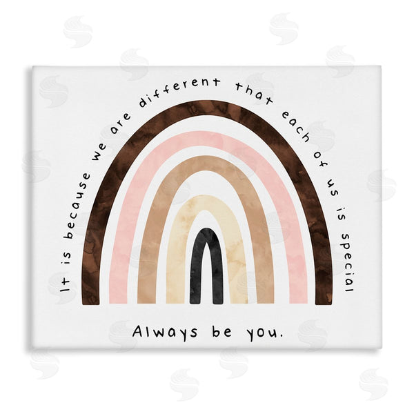 stupell industries Erica Billups | Always Be You Diversity Rainbow