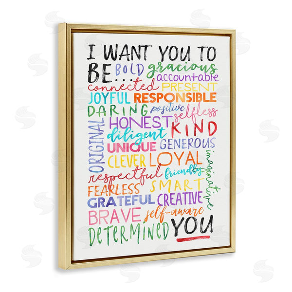Stupell Industries Erica Billups | Be You Inspirational Phrases Wall Art