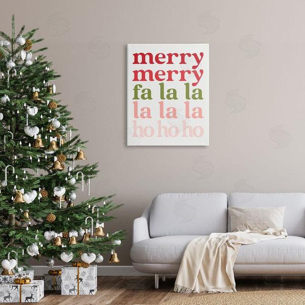 Stupell Industries Erica Billups | Festive Holiday Words Typography Minimal Design Wall Art