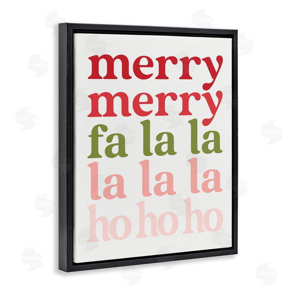 Stupell Industries Erica Billups | Festive Holiday Words Typography Minimal Design Wall Art