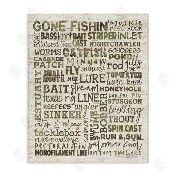 stupell industries Erica Billups | Fishing Phrases & Terms Sports