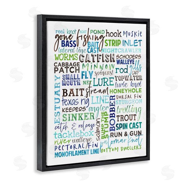Stupell Industries Erica Billups | Fishing Terms & Phrases Sports