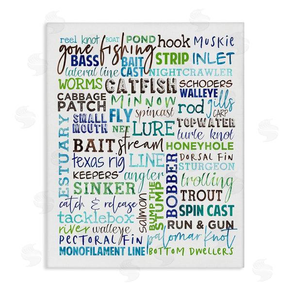 stupell industries Erica Billups | Fishing Terms & Phrases Sports