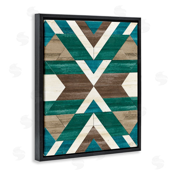 Stupell Industries Erica Billups | Green Aztec Geometric Pattern Wall Art