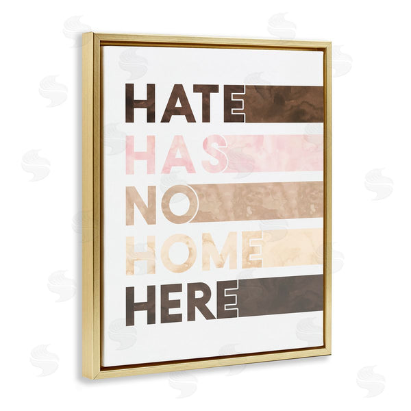 Stupell Industries Erica Billups | Hate Has No Home Inclusivity Quote