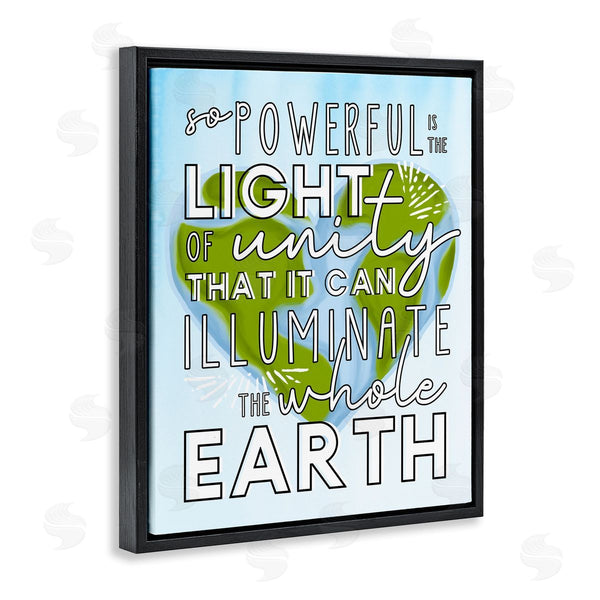 Stupell Industries Erica Billups | Light Of Unity Heart Shaped Earth